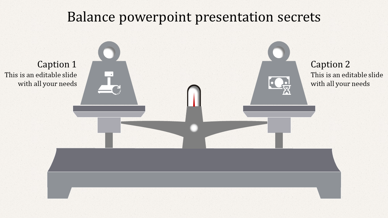 balance powerpoint presentation-grey